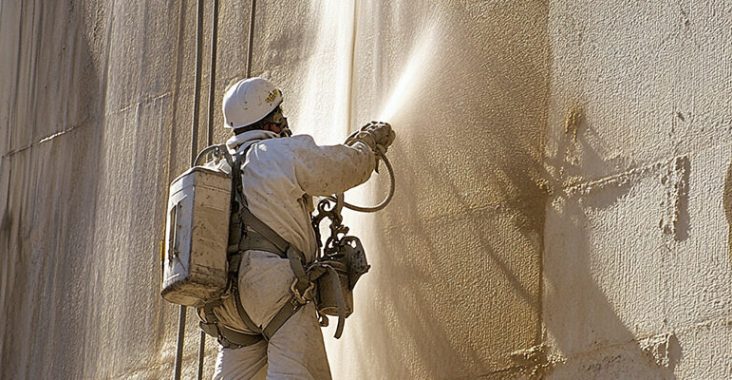 Travaux de sablage de murs