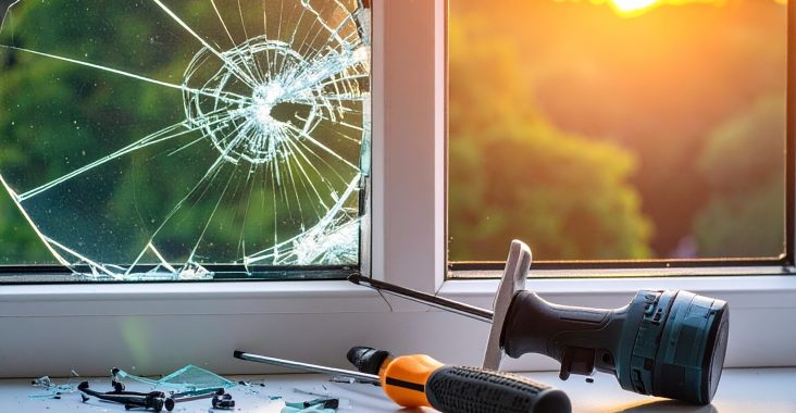 Réparation de vitre cassée