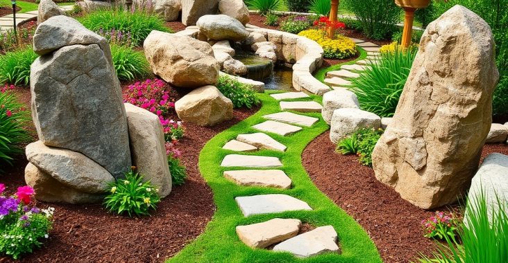 Enrochement décoratif